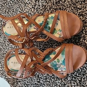 Madden girl wedges worn once.